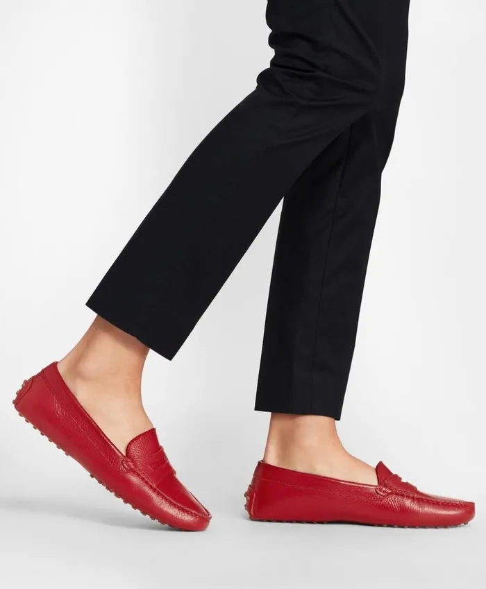 Brooks Brothers Shoes and Belts Leather Driving Moccasins Red 8211 Women Brooks Brothers Shoes and Belts Leather Driving Moccasins Red 8211 Women