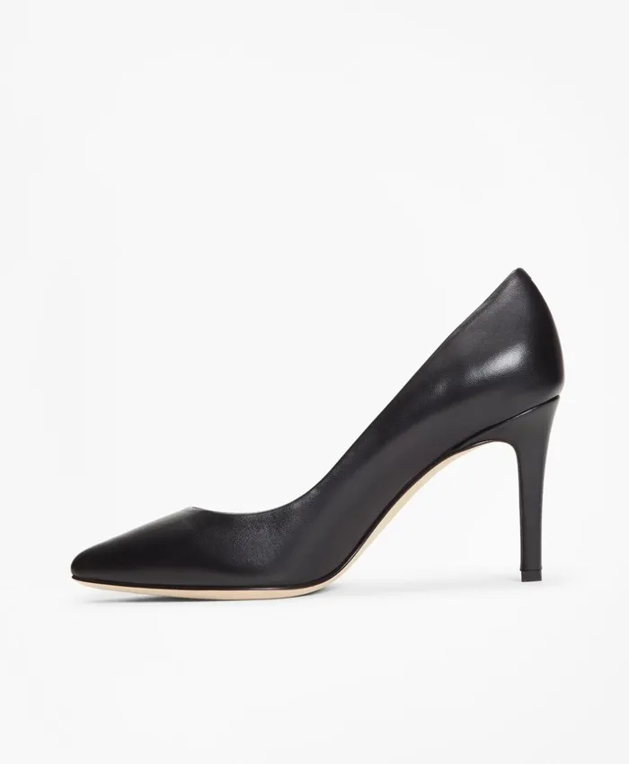 Brooks Brothers Shoes and Belts Leather PointToe Pumps Black 8211 Women Brooks Brothers Shoes and Belts Leather PointToe Pumps Black 8211 Women