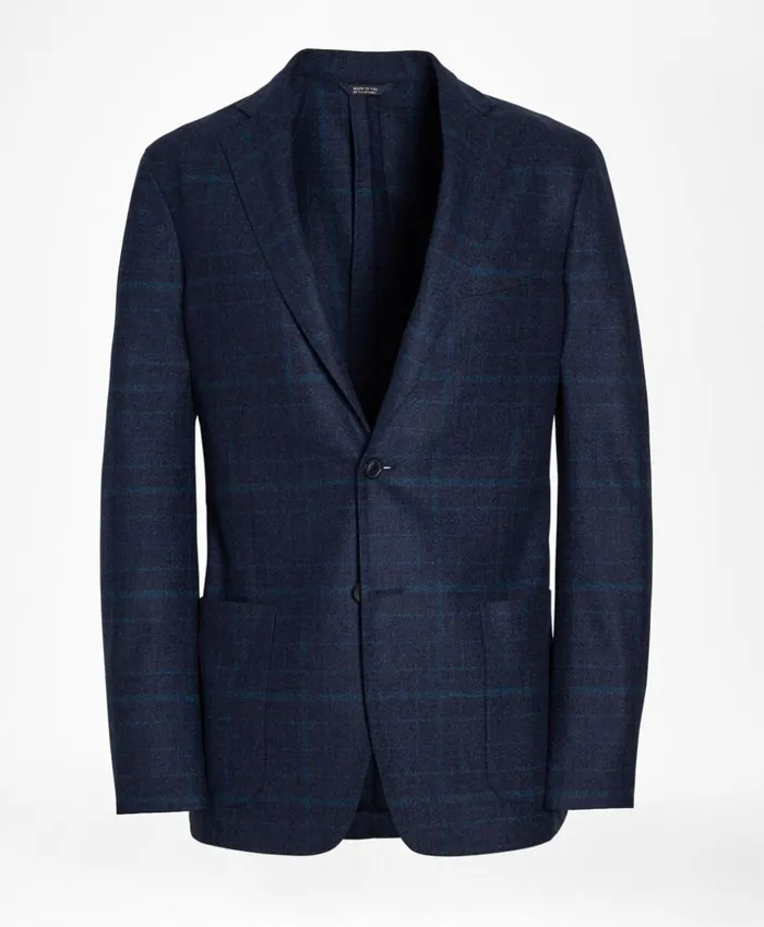 Brooks Brothers Sport Coats and Vests Golden Fleece BrooksCloud Plaid Sport Coat Navy 8211 Men Brooks Brothers Sport Coats and Vests Golden Fleece BrooksCloud Plaid Sport Coat Navy 8211 Men