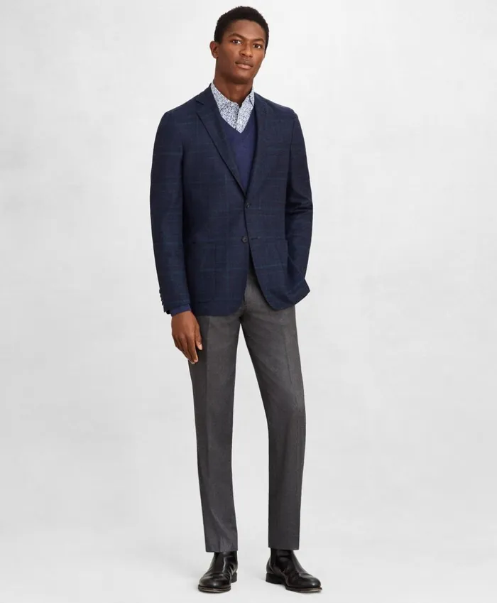 Brooks Brothers Sport Coats and Vests Golden Fleece BrooksCloud Plaid Sport Coat Navy 8211 Men Brooks Brothers Sport Coats and Vests Golden Fleece BrooksCloud Plaid Sport Coat Navy 8211 Men