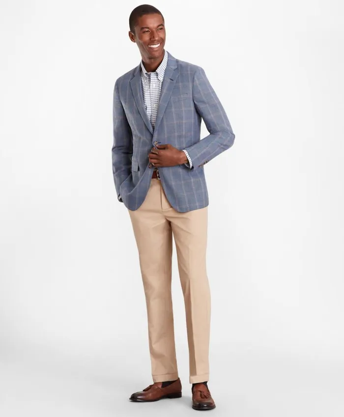 Brooks Brothers Sport Coats and Vests Milano Fit MultiPlaid Sport Coat Blue 8211 Men Brooks Brothers Sport Coats and Vests Milano Fit MultiPlaid Sport Coat Blue 8211 Men