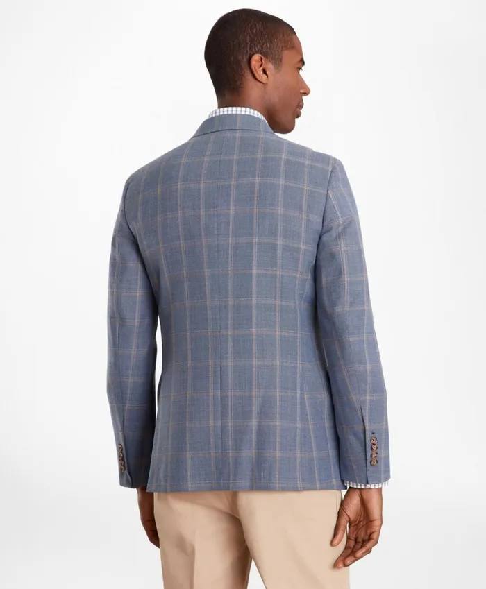 Brooks Brothers Sport Coats and Vests Milano Fit MultiPlaid Sport Coat Blue 8211 Men Brooks Brothers Sport Coats and Vests Milano Fit MultiPlaid Sport Coat Blue 8211 Men