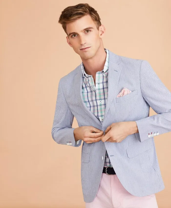 Brooks Brothers Sport Coats and Vests Striped Seersucker Sport Coat Blue 8211 Men Brooks Brothers Sport Coats and Vests Striped Seersucker Sport Coat Blue 8211 Men
