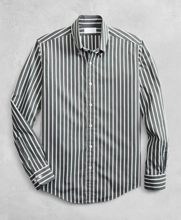 Brooks Brothers Sport Shirts Golden Fleece Regent Fitted MultiStripe Sport Shirt Green 8211 Men Brooks Brothers Sport Shirts Golden Fleece Regent Fitted MultiStripe Sport Shirt Green 8211 Men