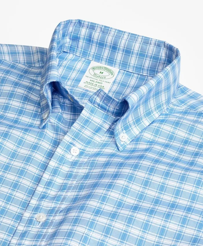 Brooks Brothers Sport Shirts Milano Fit Oxford Check Sport Shirt Blue 8211 Men Brooks Brothers Sport Shirts Milano Fit Oxford Check Sport Shirt Blue 8211 Men