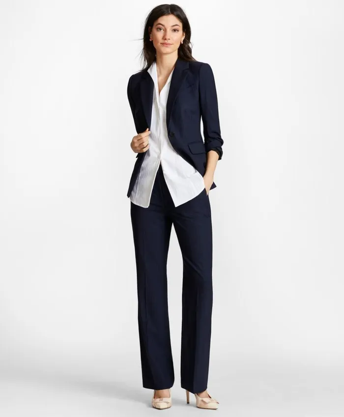 Brooks Brothers Suit Separates Pinstripe BrooksCool Merino Wool Pants Navy 8211 Women Brooks Brothers Suit Separates Pinstripe BrooksCool Merino Wool Pants Navy 8211 Women