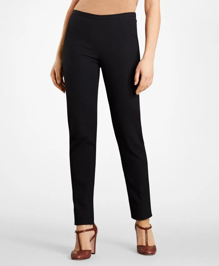 Brooks Brothers Suit Separates StretchCotton Jacquard Pants Blacknavy 8211 Women Brooks Brothers Suit Separates StretchCotton Jacquard Pants Blacknavy 8211 Women