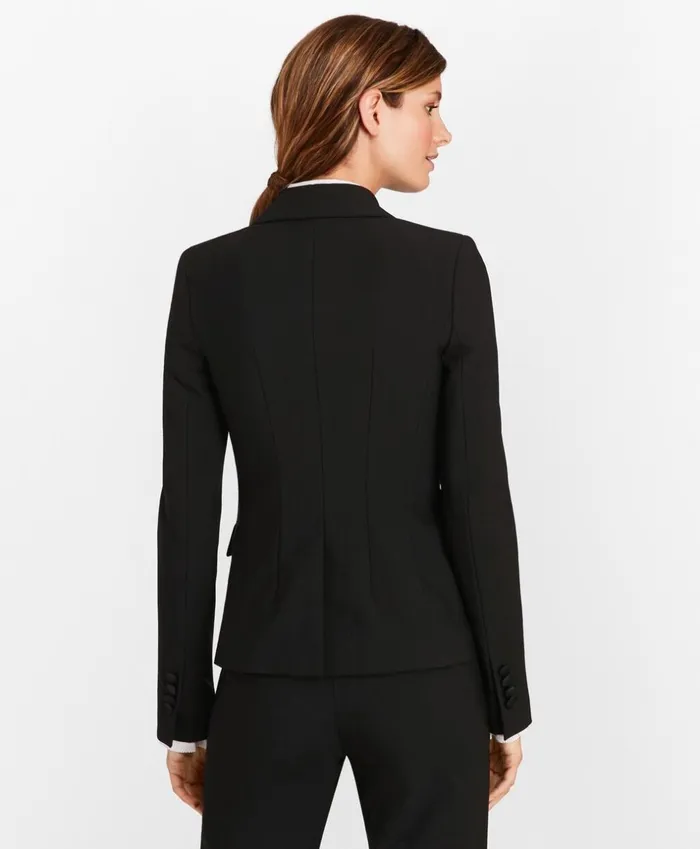 Brooks Brothers Suit Separates StretchWool Crepe DoubleBreasted Tuxedo Jacket Black 8211 Women Brooks Brothers Suit Separates StretchWool Crepe DoubleBreasted Tuxedo Jacket Black 8211 Women