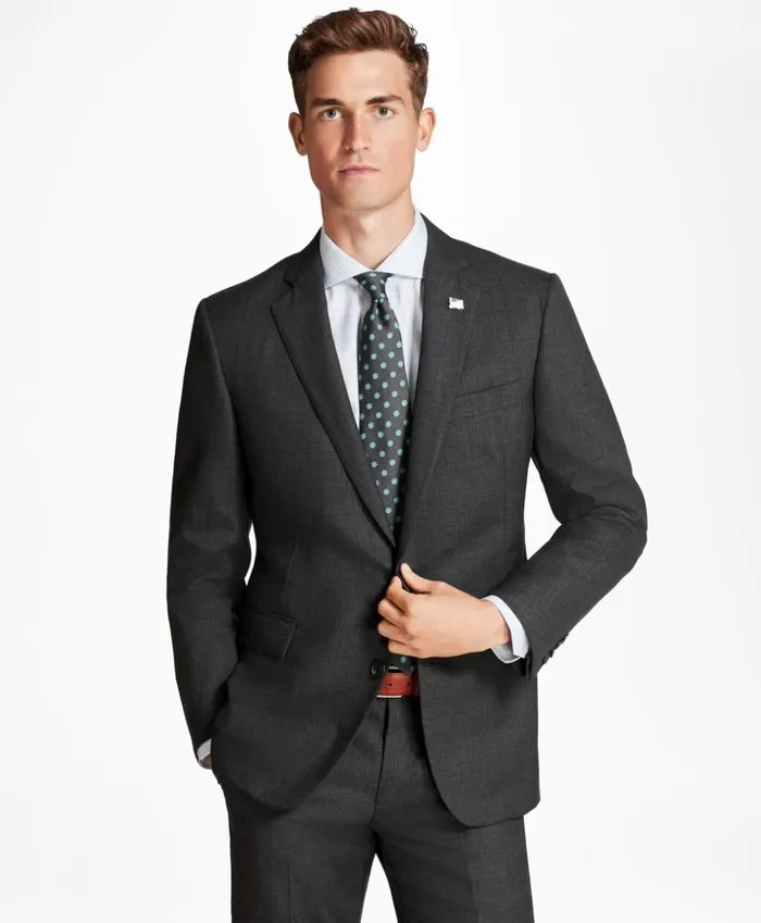 Brooks Brothers Suits Golden Fleece Regent Fit MicroPlaid Suit Grey 8211 Men Brooks Brothers Suits Golden Fleece Regent Fit MicroPlaid Suit Grey 8211 Men