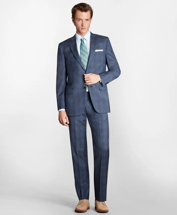 Brooks Brothers Suits Madison Fit Check 1818 Suit Navy 8211 Men