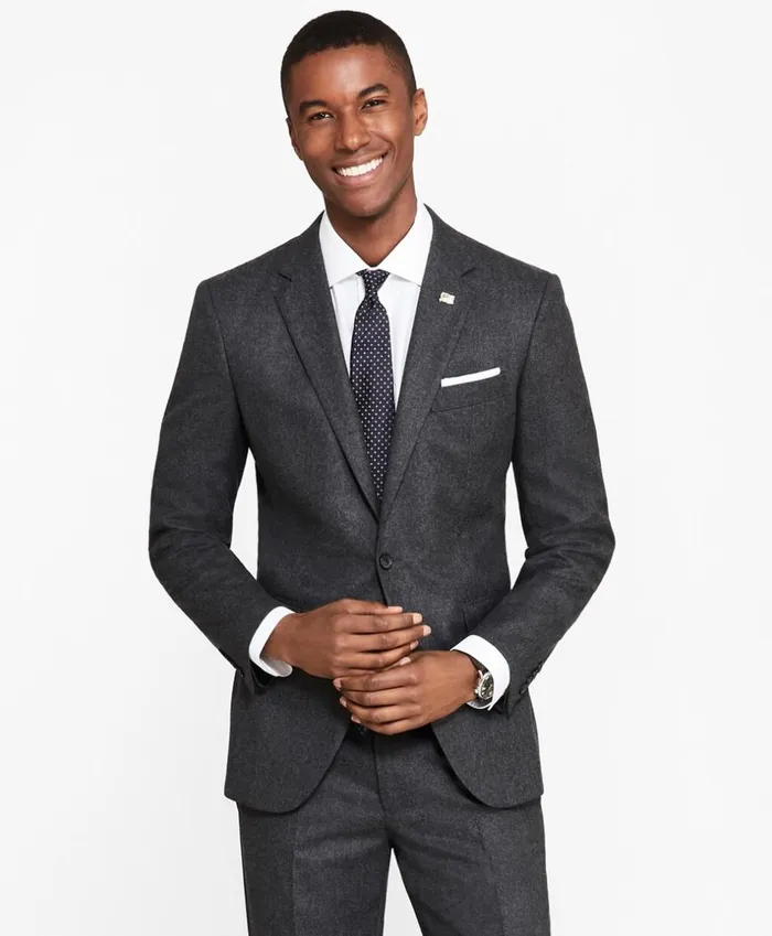 Brooks Brothers Suits Milano Fit Stretch Flannel 1818 Suit Charcoal 8211 Men Brooks Brothers Suits Milano Fit Stretch Flannel 1818 Suit Charcoal 8211 Men