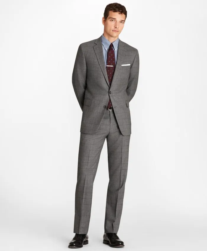 Brooks Brothers Suits Regent Fit Blue Windowpane 1818 Suit Grey 8211 Men Brooks Brothers Suits Regent Fit Blue Windowpane 1818 Suit Grey 8211 Men