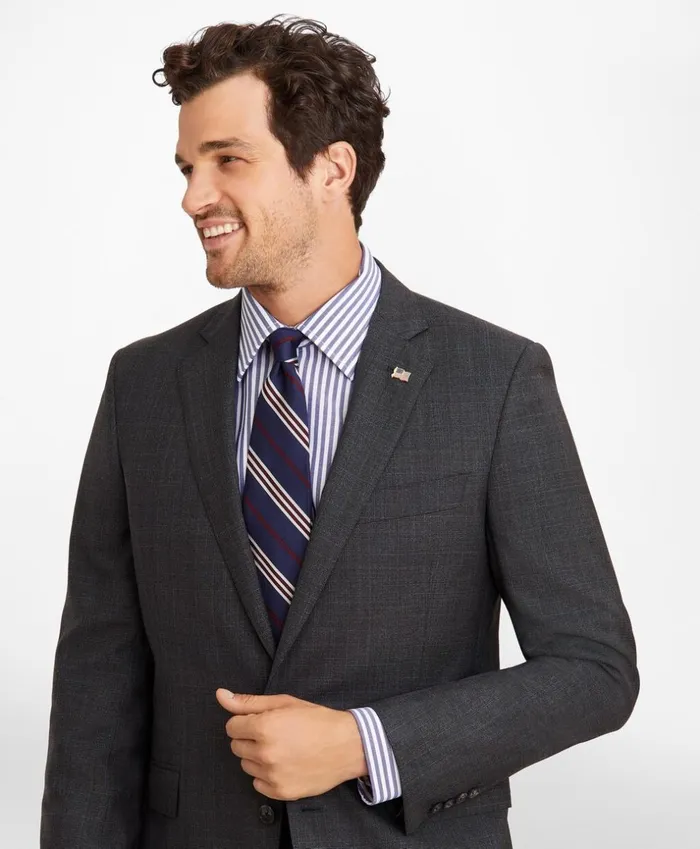 Brooks Brothers Suits Regent Fit Plaid 1818 Suit Charcoal 8211 Men Brooks Brothers Suits Regent Fit Plaid 1818 Suit Charcoal 8211 Men