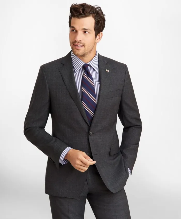 Brooks Brothers Suits Regent Fit Plaid 1818 Suit Charcoal 8211 Men Brooks Brothers Suits Regent Fit Plaid 1818 Suit Charcoal 8211 Men