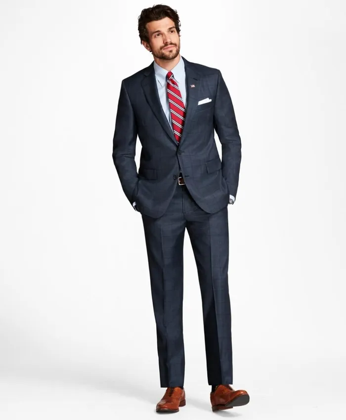 Brooks Brothers Suits Regent Fit Plaid 1818 Suit Charcoalblue 8211 Men Brooks Brothers Suits Regent Fit Plaid 1818 Suit Charcoalblue 8211 Men