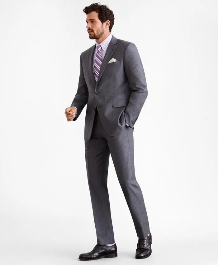 Brooks Brothers Suits Regent Fit TwoButton Grey Stripe 1818 Suit Grey 8211 Men Brooks Brothers Suits Regent Fit TwoButton Grey Stripe 1818 Suit Grey 8211 Men