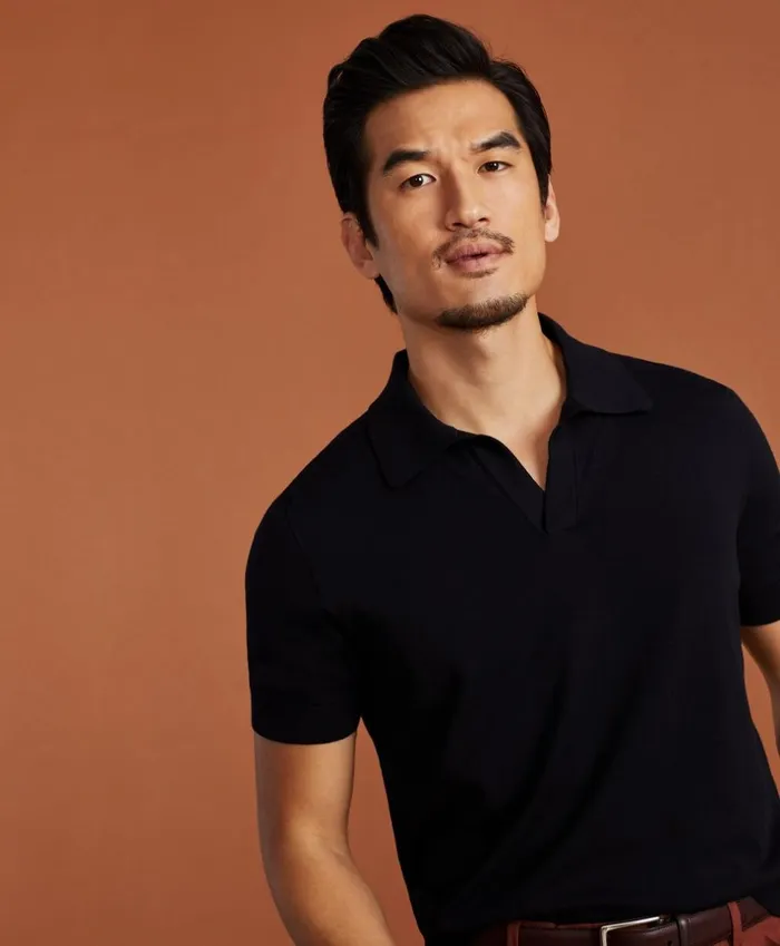 Brooks Brothers Sweaters Golden Fleece 3D Knit FineGauge Buttonless Sea Island Cotton Polo Sweater Navy 8211 Men Brooks Brothers Sweaters Golden Fleece 3D Knit FineGauge Buttonless Sea Island Cotton Polo Sweater Navy 8211 Men
