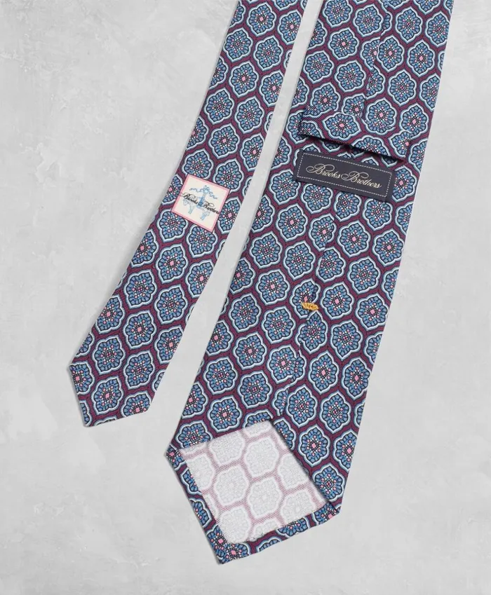 Brooks Brothers Ties Golden Fleece Lotus Medallion Silk Tie Wine 8211 Men Brooks Brothers Ties Golden Fleece Lotus Medallion Silk Tie Wine 8211 Men