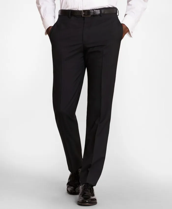 Brooks Brothers Tuxedo Shop BrooksGate RegentFit Wool Tuxedo Pants Black 8211 Men