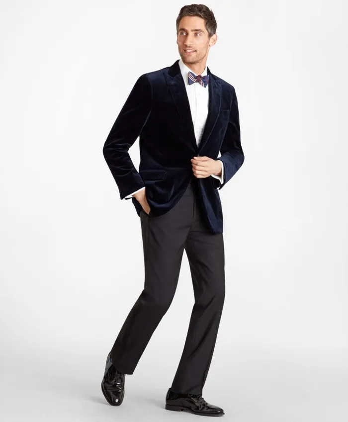 Brooks Brothers Tuxedo Shop Madison Fit Velvet Tuxedo Jacket Navy 8211 Men Brooks Brothers Tuxedo Shop Madison Fit Velvet Tuxedo Jacket Navy 8211 Men