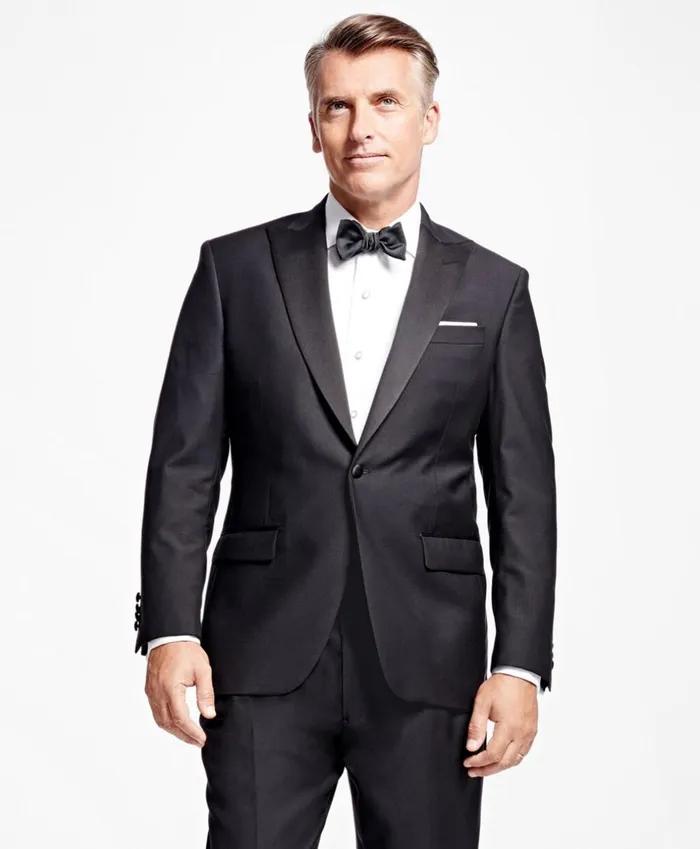 Brooks Brothers Tuxedo Shop OneButton Peak Lapel Tuxedo Jacket Black 8211 Men Brooks Brothers Tuxedo Shop OneButton Peak Lapel Tuxedo Jacket Black 8211 Men