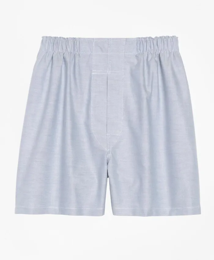 Brooks Brothers Underwear and Socks Slim Fit Oxford Boxers Blue 8211 Men
