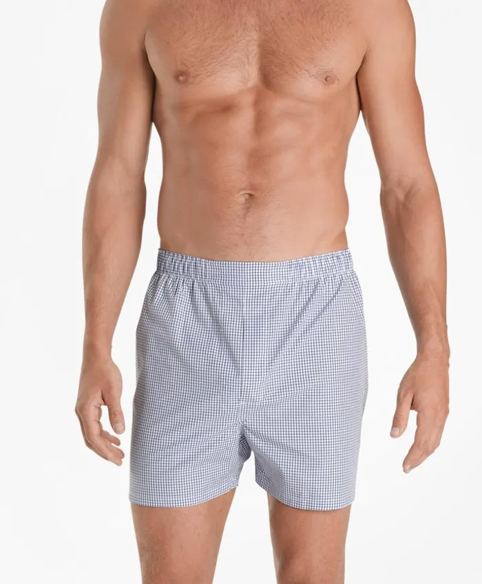 Brooks Brothers Underwear and Socks Slim Fit Small Check Boxers Navy 8211 Men Brooks Brothers Underwear and Socks Slim Fit Small Check Boxers Navy 8211 Men