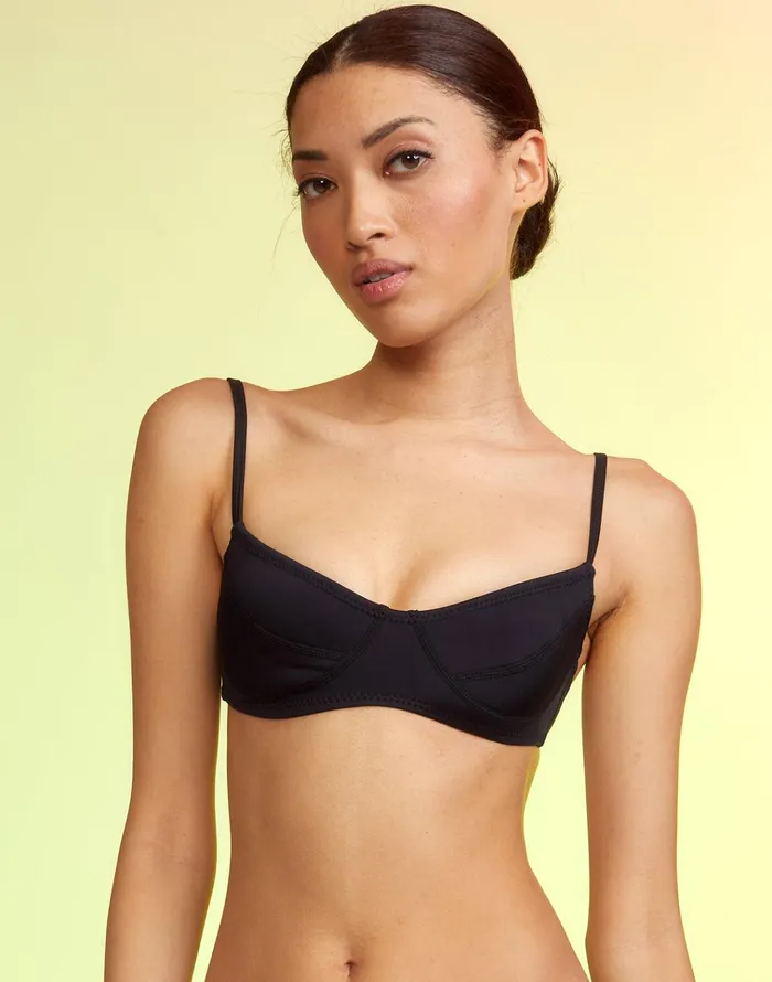 Butterfly Wings Neoprene Bikini Top 8211 Black Women Cynthia Rowley Surf and Swim Butterfly Wings Neoprene Bikini Top 8211 Black Women Cynthia Rowley Surf and Swim