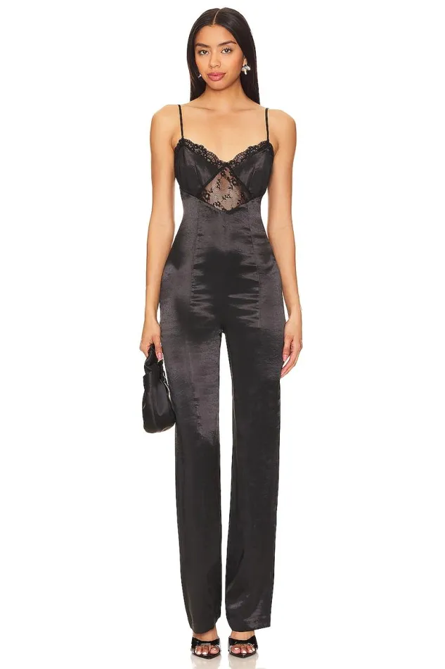 Cailey Jumpsuit Black Women Lovers and Friends Jumpsuits