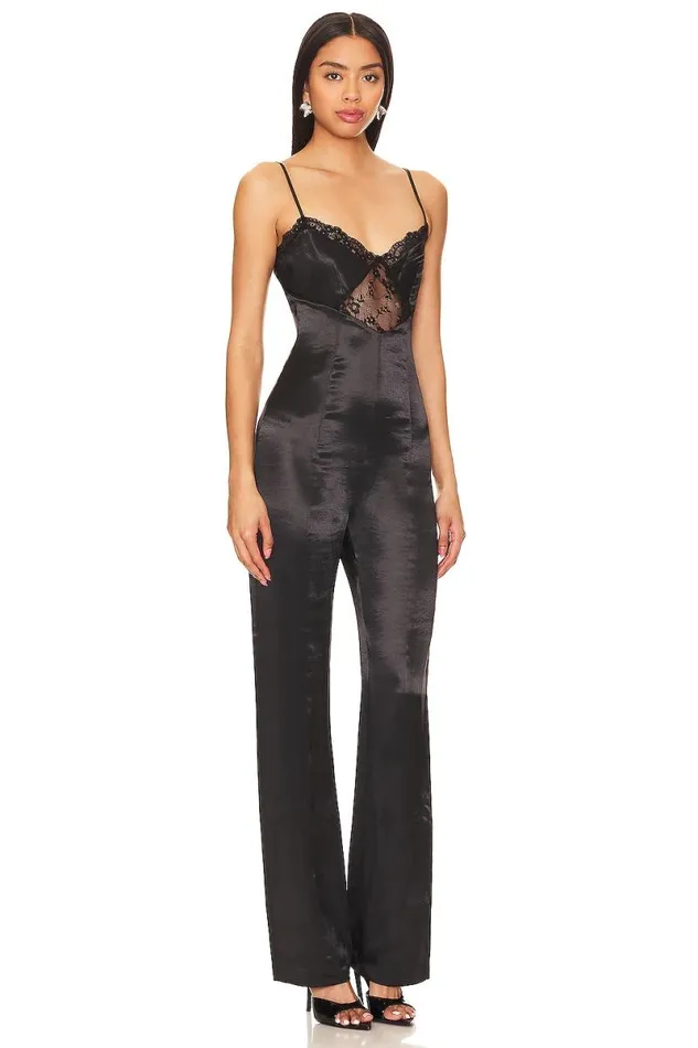 Cailey Jumpsuit Black Women Lovers and Friends Jumpsuits
