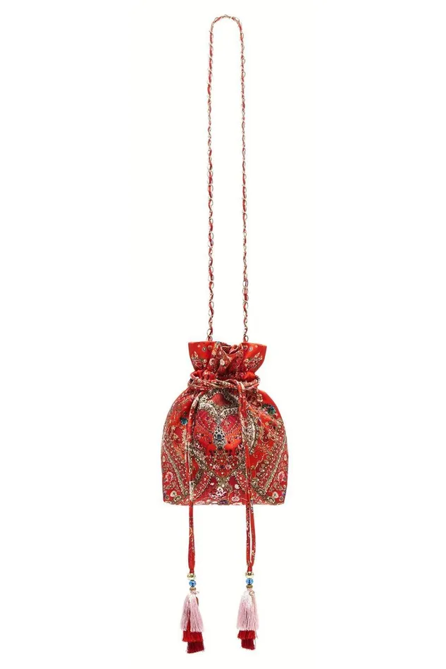 Camilla Bags Women Silk Pouch Cameos Can Can
