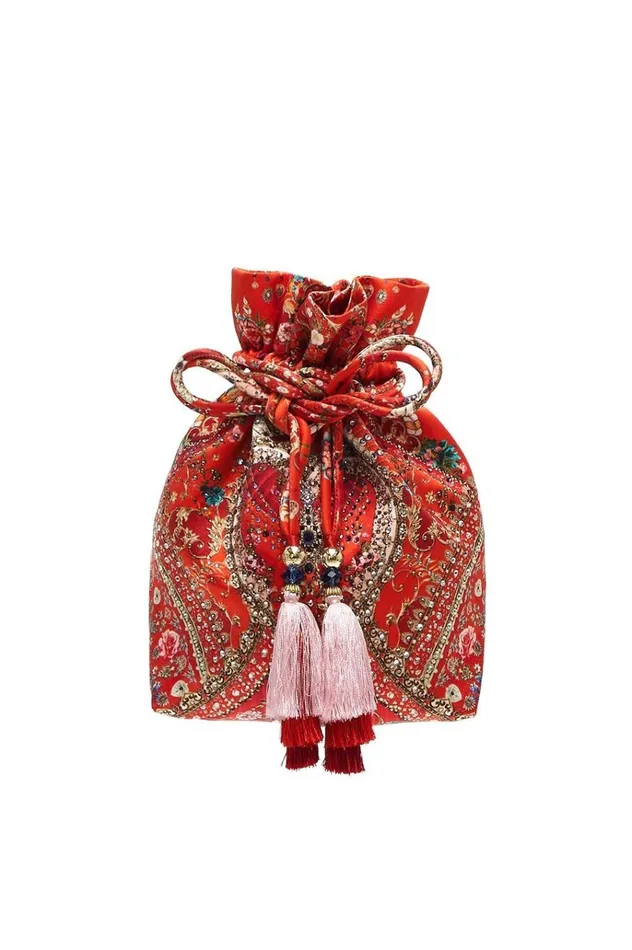 Camilla Bags Women Silk Pouch Cameos Can Can