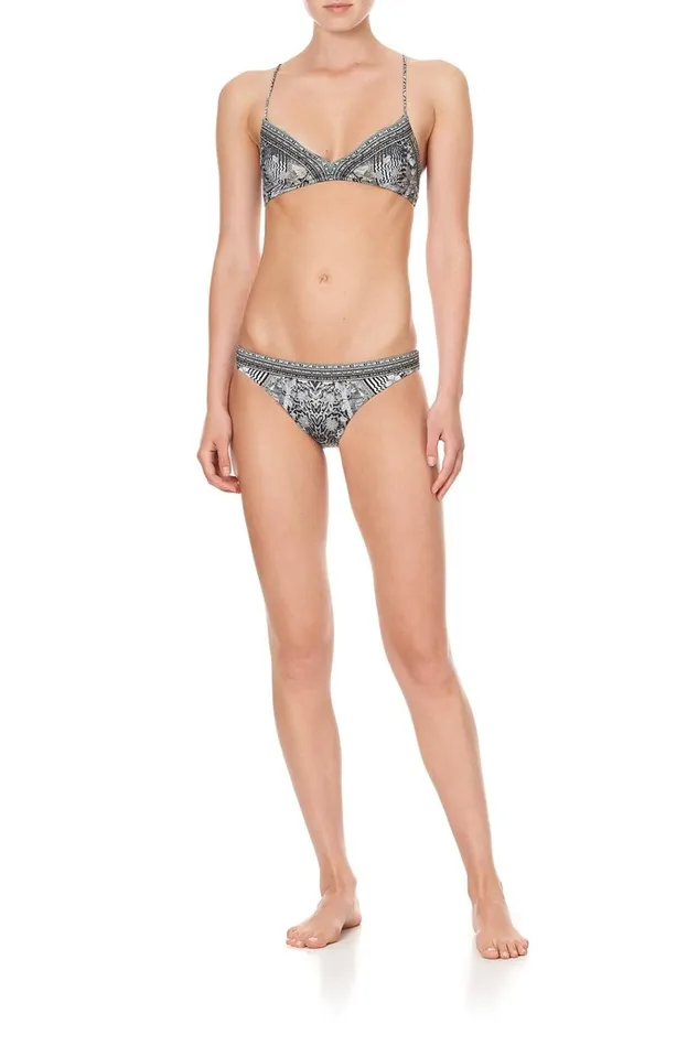 Camilla Bikinis Women V Neck Rouched Back Crop Top One Tribe