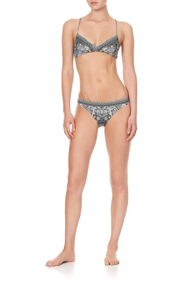 Camilla Bikinis Women V Neck Rouched Back Crop Top One Tribe