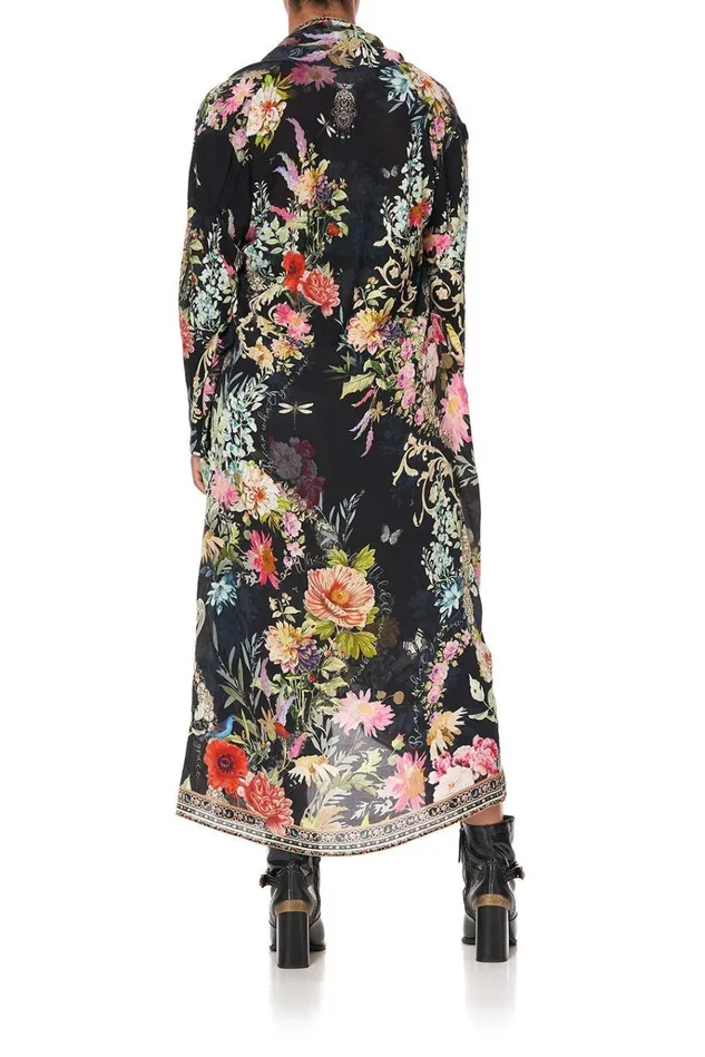 Camilla Extended Sizes Women Long Casual Jacket With Pockets Hampton Hive