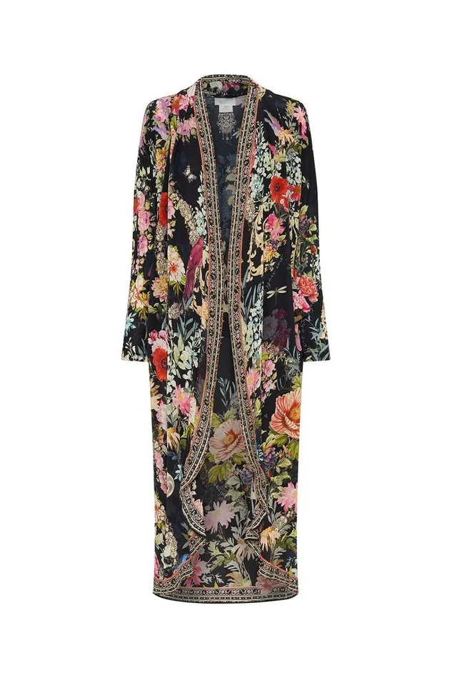 Camilla Extended Sizes Women Long Casual Jacket With Pockets Hampton Hive