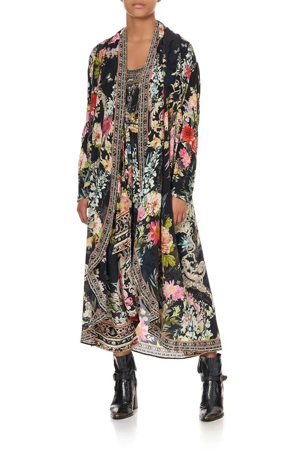 Camilla Extended Sizes Women Long Casual Jacket With Pockets Hampton Hive