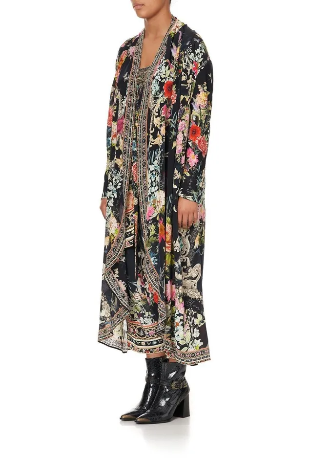 Camilla Extended Sizes Women Long Casual Jacket With Pockets Hampton Hive