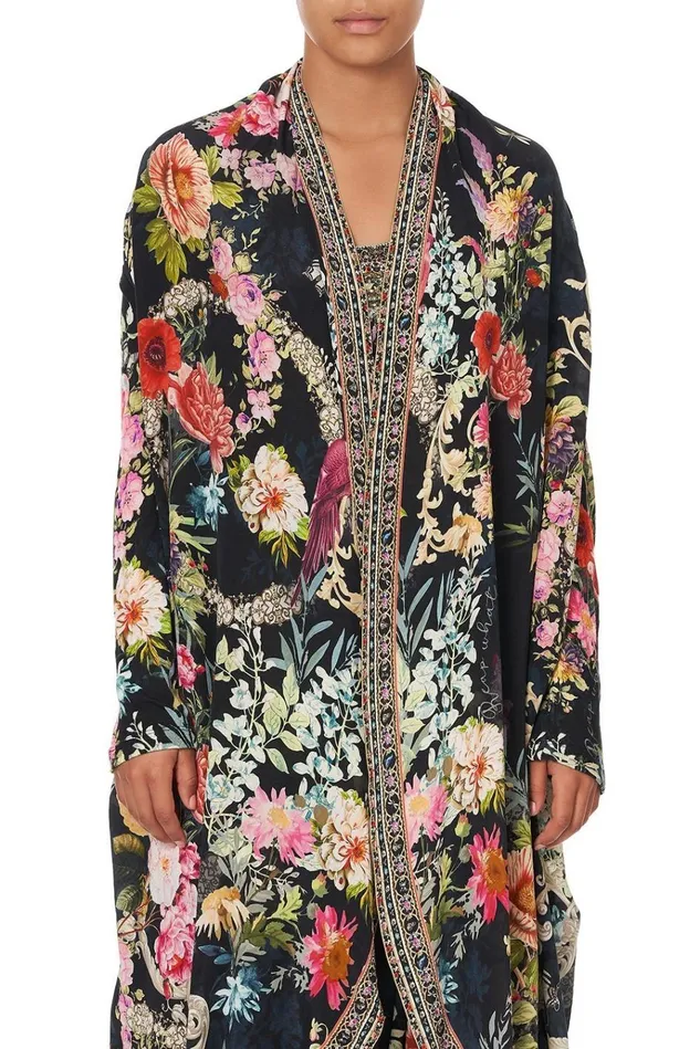 Camilla Extended Sizes Women Long Casual Jacket With Pockets Hampton Hive