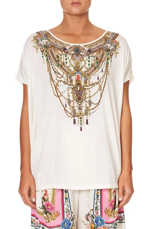 Camilla Extended Sizes Women Loose Fit Tee By The Meadow