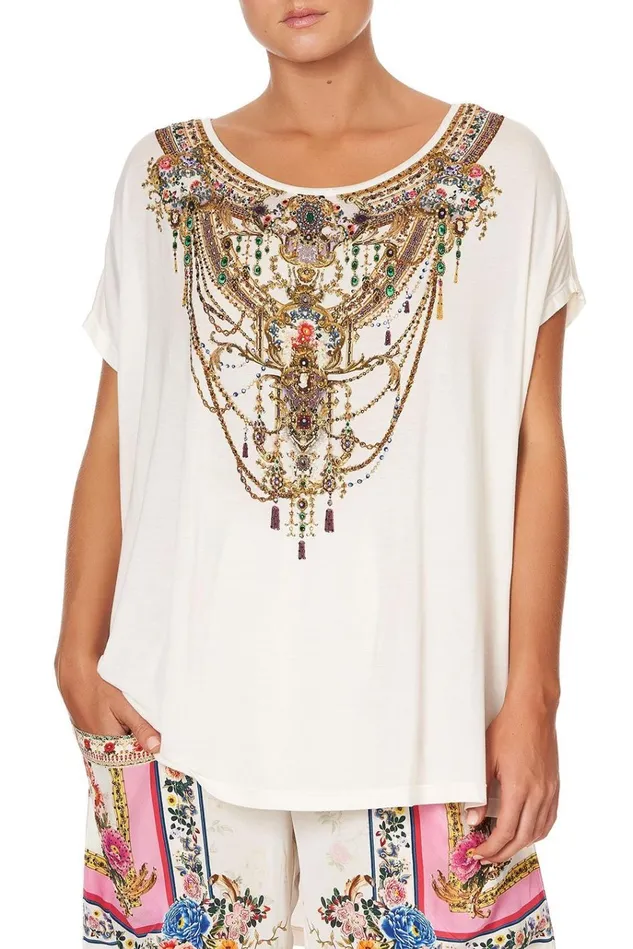 Camilla Extended Sizes Women Loose Fit Tee By The Meadow