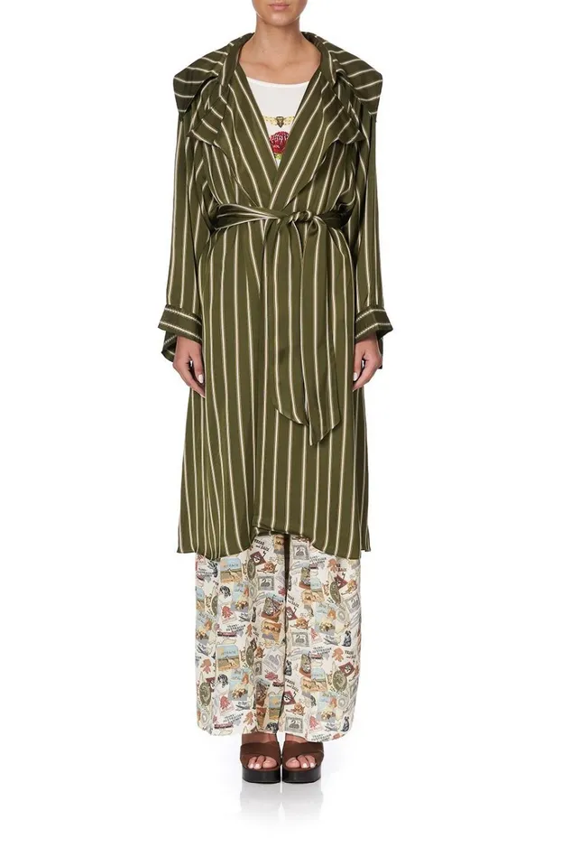 Camilla Jackets Women Loose Longline Trench Among The Gumtrees