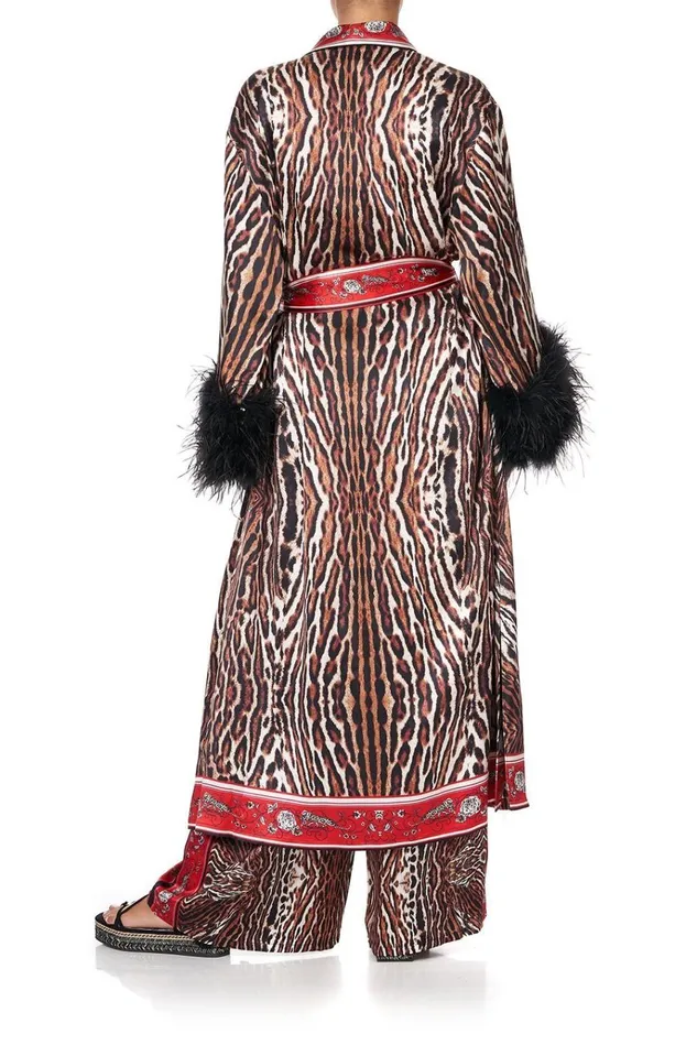 Camilla Kimonos Women Long Robe W Flared Sleeve Pirate Punk