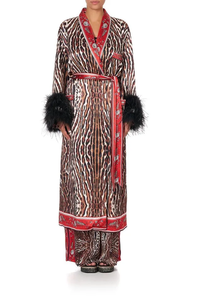 Camilla Kimonos Women Long Robe W Flared Sleeve Pirate Punk