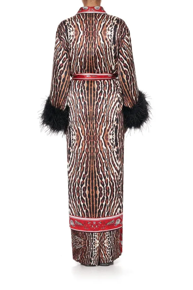 Camilla Kimonos Women Long Robe W Flared Sleeve Pirate Punk