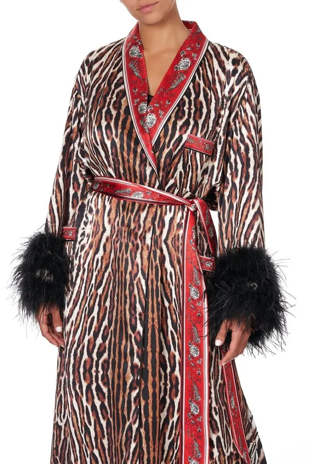 Camilla Kimonos Women Long Robe W Flared Sleeve Pirate Punk