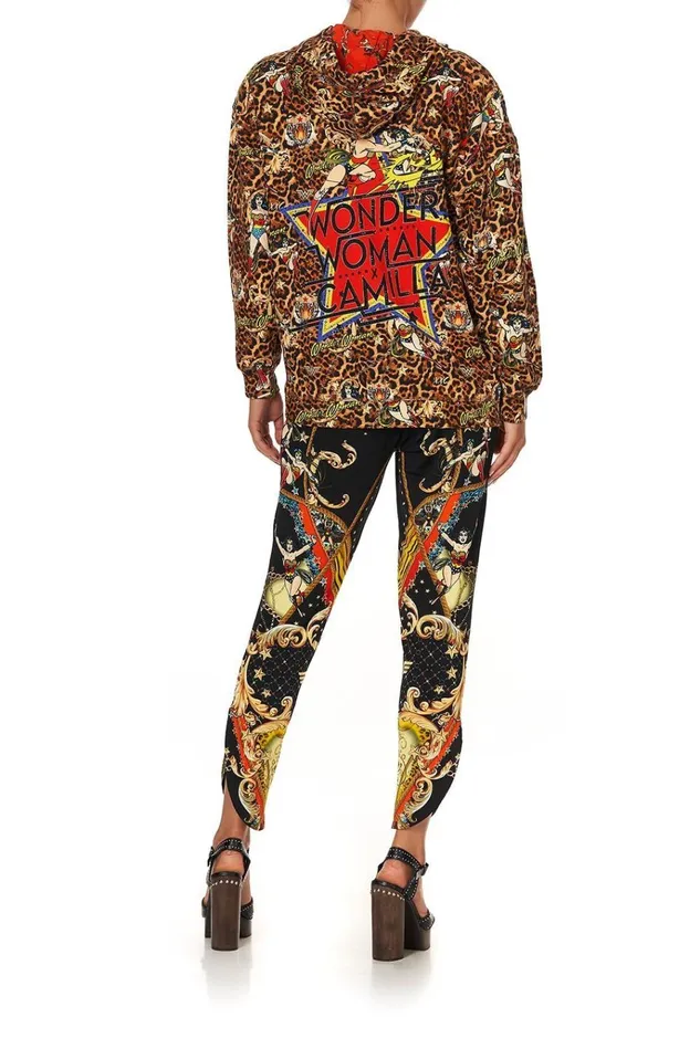 Camilla Knitwear Women Hoodie With Pockets Wonder Woman