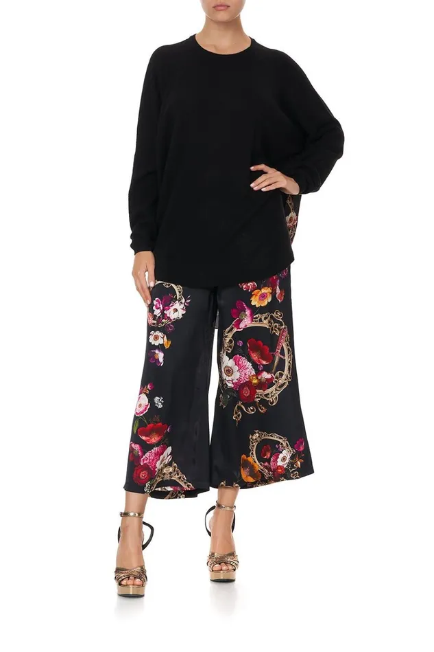 Camilla Knitwear Women Silk Back Curved Hem Mirror Mirror