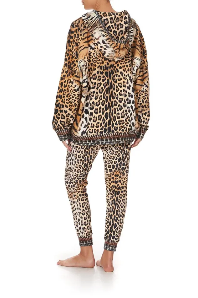 Camilla Loungewear Women Oversized Boyfriend Hoodie Jaguar