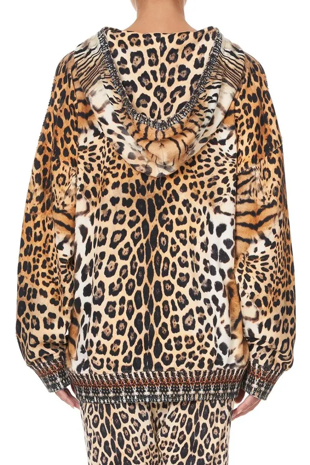 Camilla Loungewear Women Oversized Boyfriend Hoodie Jaguar